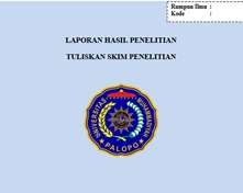Template Laporan Hasil Penelitian