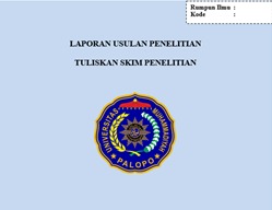 Template Laporan Usulan Penelitian